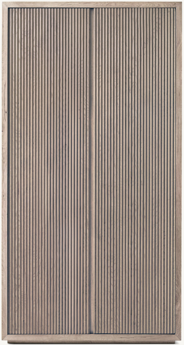 Reclaimed Oak Reeded Cabinet