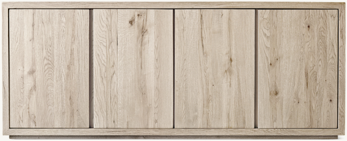 Shown in Reclaimed Bleached Oak.