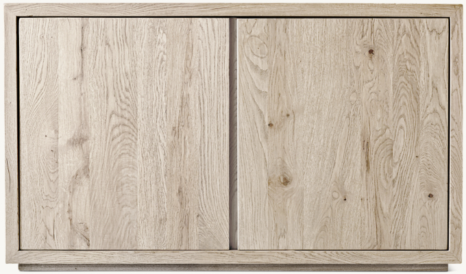 Reclaimed Oak Thin Frame Double-door Media Console