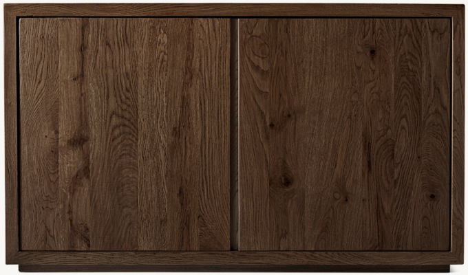 Reclaimed Oak Thin Frame Double-door Media Console