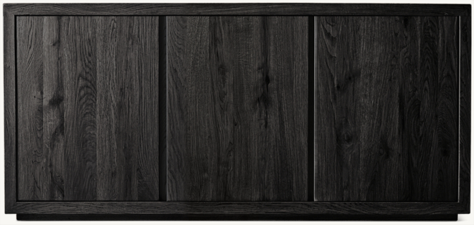 Reclaimed Oak Thin Frame Triple-door Media Console