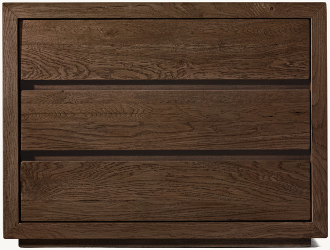 Reclaimed Oak Thin Frame Closed Nightstand