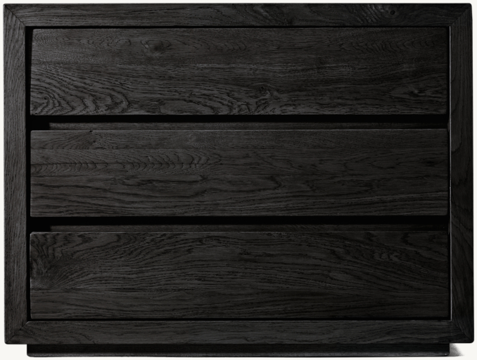 Reclaimed Oak Thin Frame Closed Nightstand