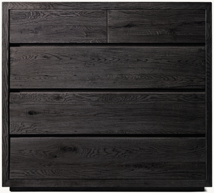 Reclaimed Oak Thin Frame 5-Drawer Dresser