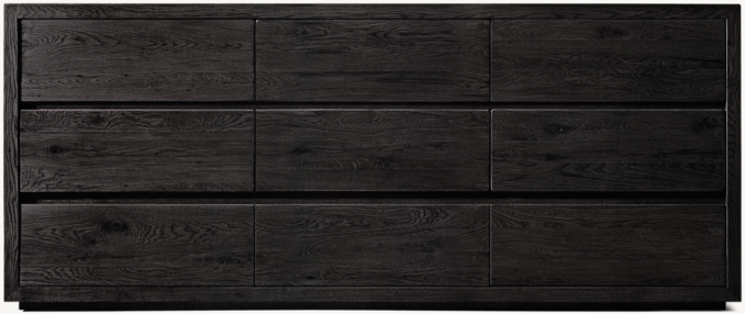 Reclaimed Oak Thin Frame 9-Drawer Dresser