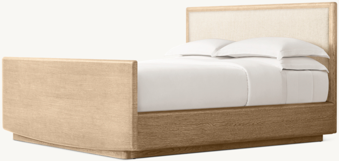 Dalia Fabric Panel bed with Footboard