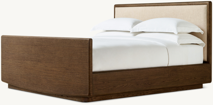 Dalia Fabric Panel bed with Footboard
