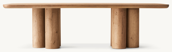 Oslo Cylinder Rectangular Dining Table