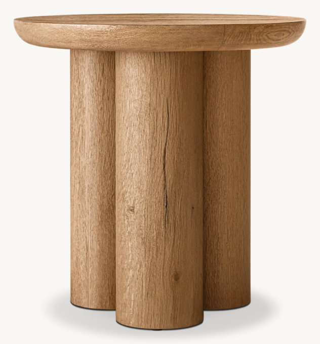 Oslo Cylinder Round Side Table