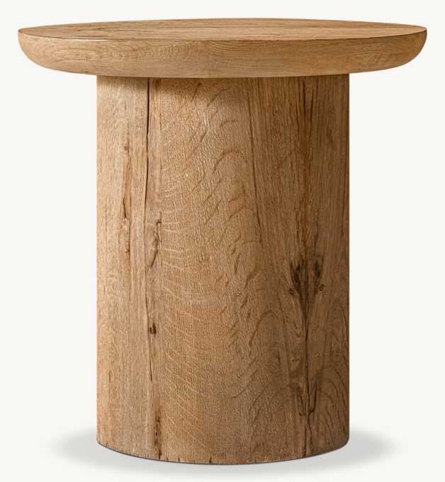 Oslo Pedestal Round Side Table
