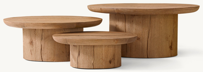 Oslo Pedestal Nesting Coffee Table