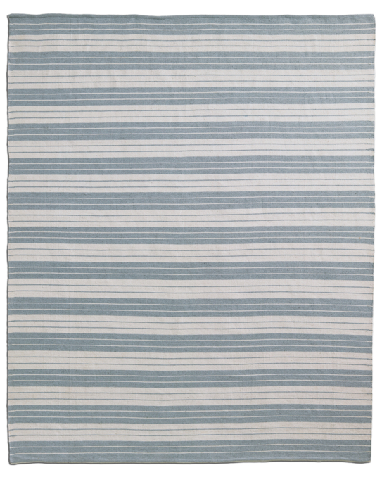 AllWeather Recycled Stripe Outdoor Rug Grey/White