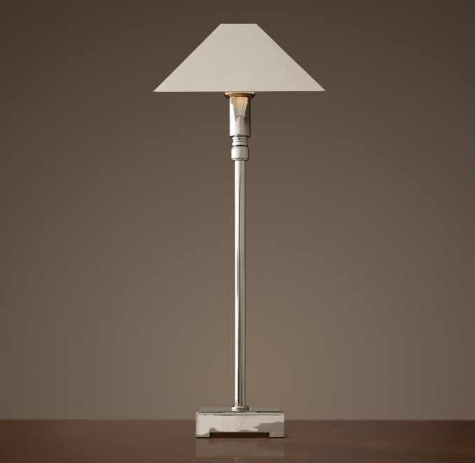 Pyramid Telescoping Table Lamp With Metal Shade
