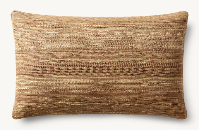 Alina Handwoven Space-Dyed Slub Pillow Cover - Lumbar