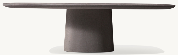 Caprera Concrete Rectangular Dining Table