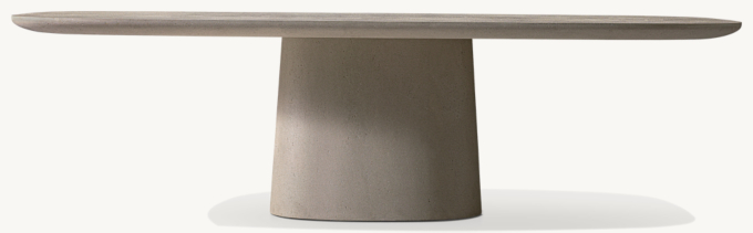 Caprera Concrete Rectangular Dining Table