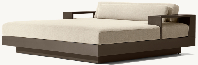 Cape Town Aluminum Double Chaise 