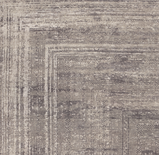 Overhead view of Kariz Wool Rug Swatch 