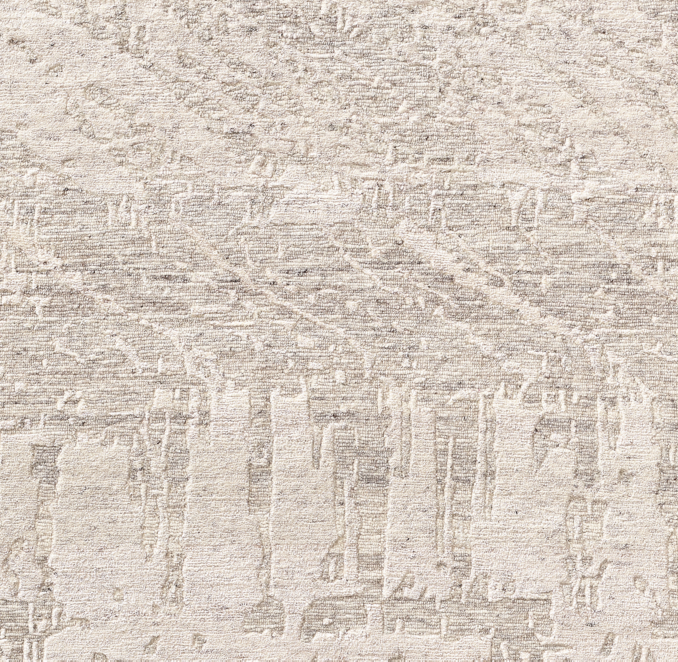 Overhead view of Khauri Wool & Silk Rug Swatch 