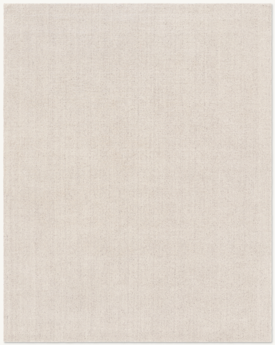 Overhead view of Luz Wool Rug - Made-To-Order - Round 