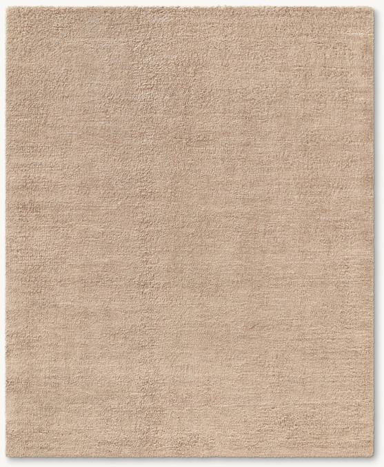 Overhead view of Pavia Nepali Lambswool Rug - Made-To-Order - Round 