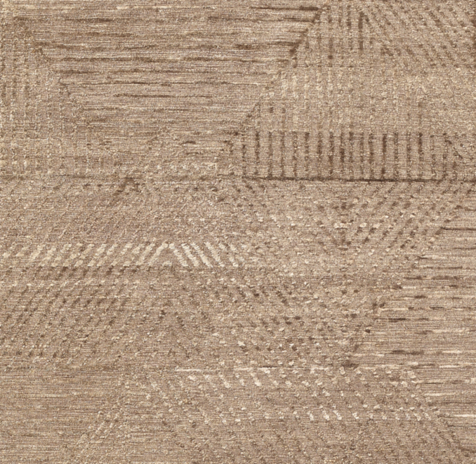 Overhead view of Varusha Wool & Silk Rug Swatch 