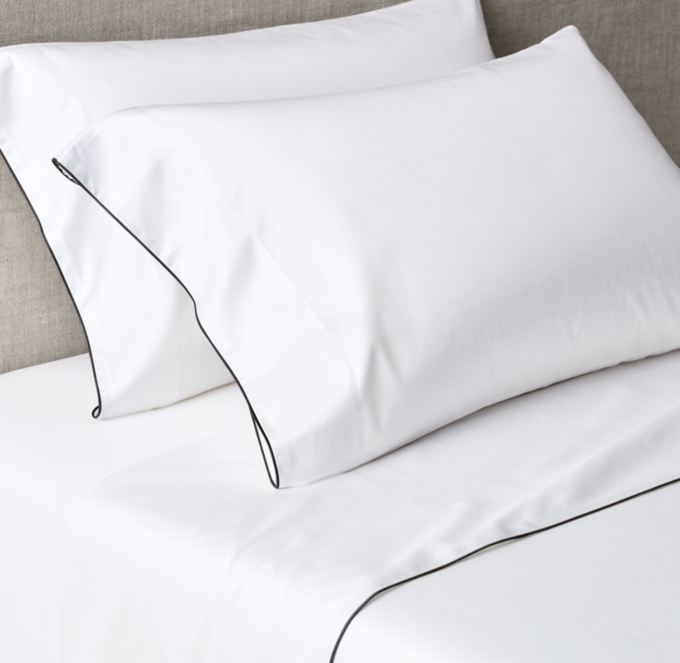 Italian Piped Sateen Sheet Set