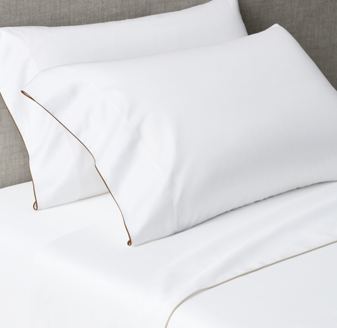 Italian Piped Sateen Sheet Set