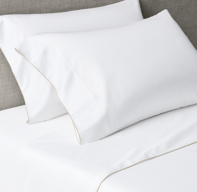 Italian Piped Sateen Sheet Set