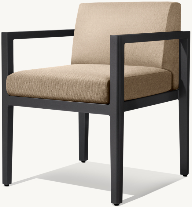 Santos Aluminum Dining Armchair