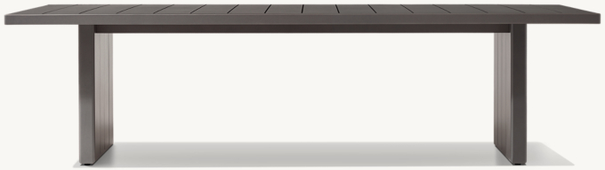 Santos Aluminum Rectangular Dining Table