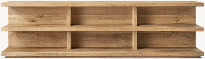 Reclaimed Oak Low Console Table