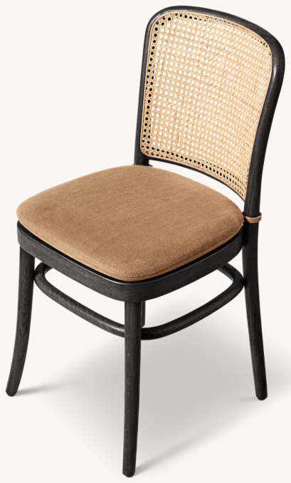 Juliette Cane Dining Side Chair Fabric Cushion