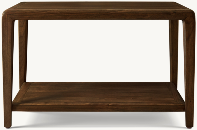 Gael Walnut Rectangular Side Table