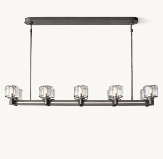 Demaret Double Linear Chandelier 54\"