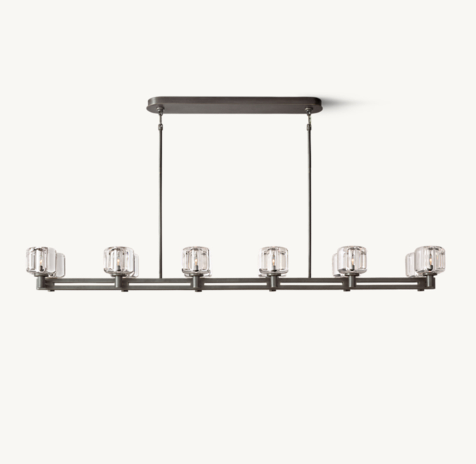 Demaret Double Linear Chandelier 72\"