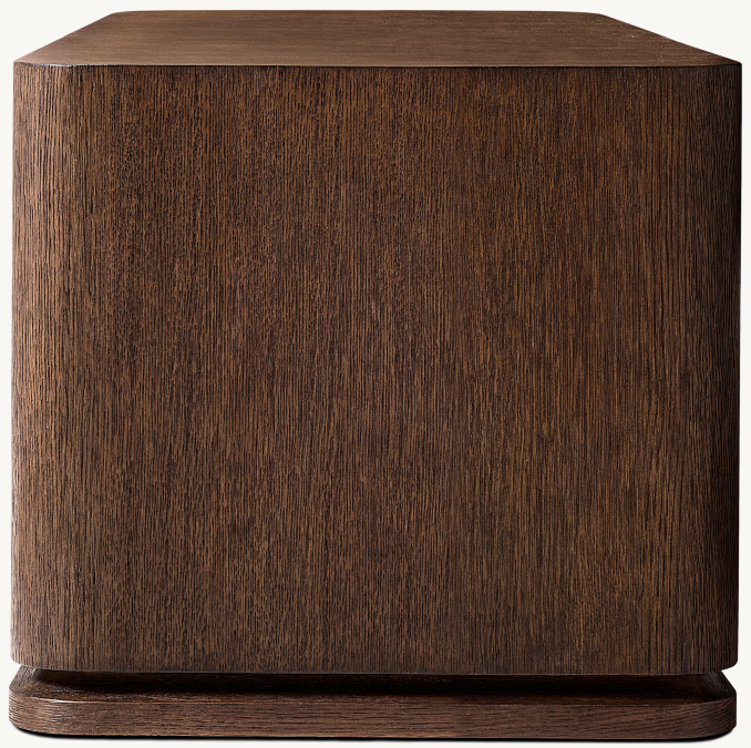 Front view of Ligné Plinth Square Side Table 