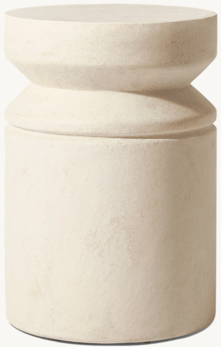 Java Concrete Spool Side Table | RH