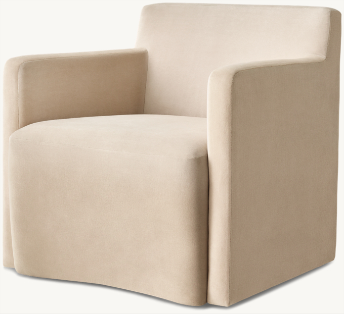 Aurelie Track Arm Swivel Chair