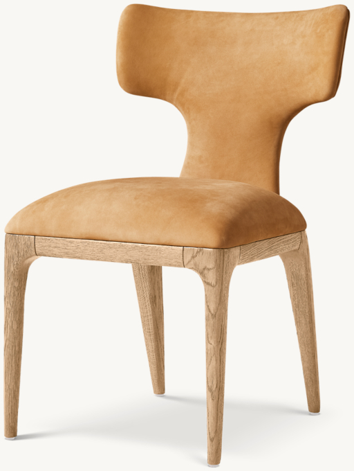 Ligné Upholstered Leather Dining Side Chair