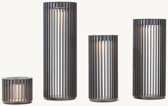 Sizes (left to right) A, D, B and C shown in Slate. Candle not included.