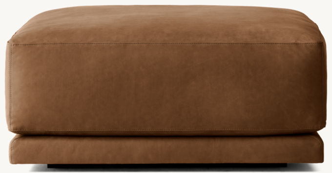 Bella Modular Leather End-Of-Sectional Ottoman