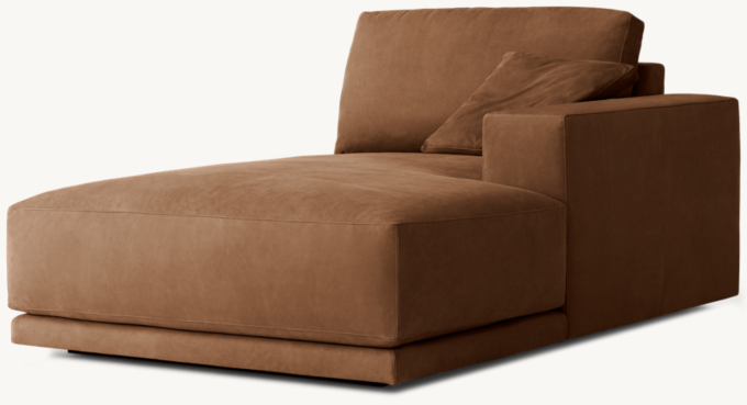 Bella Leather Right-Arm Chaise