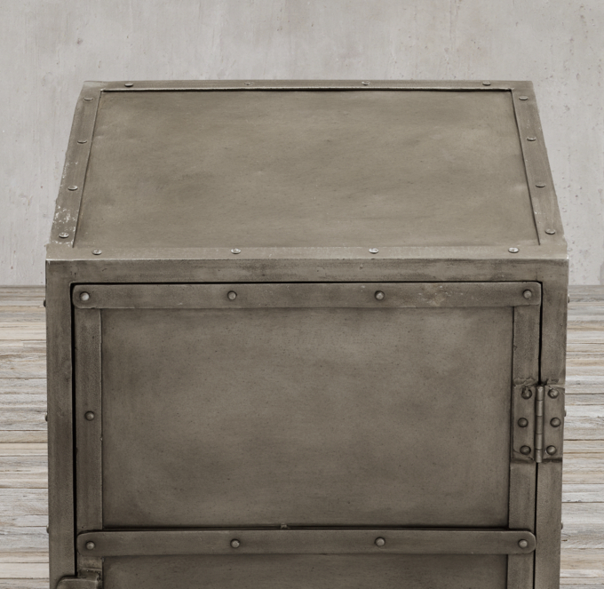 Industrial Tool Chest Side Table