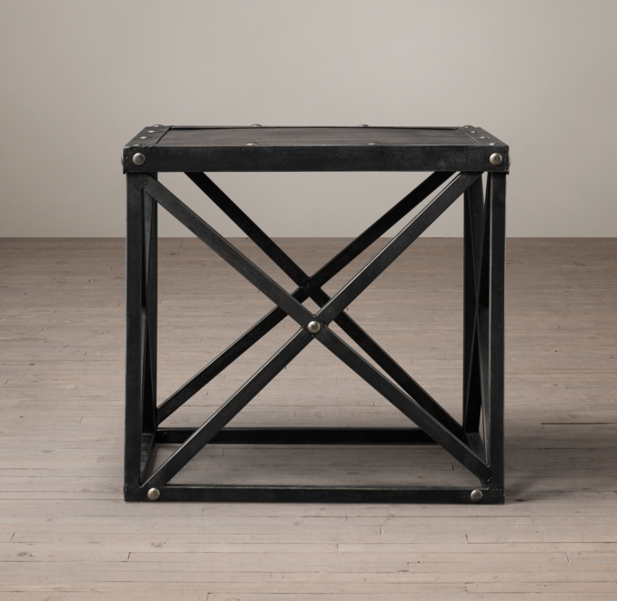 XBrace Iron Side Table
