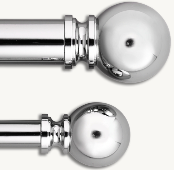 Classic Ball Finial & Rod Set