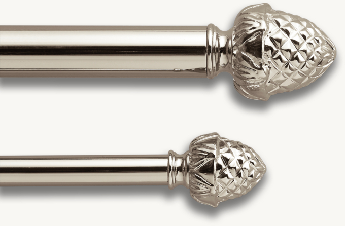 Classic Pineapple Finial & Rod Set