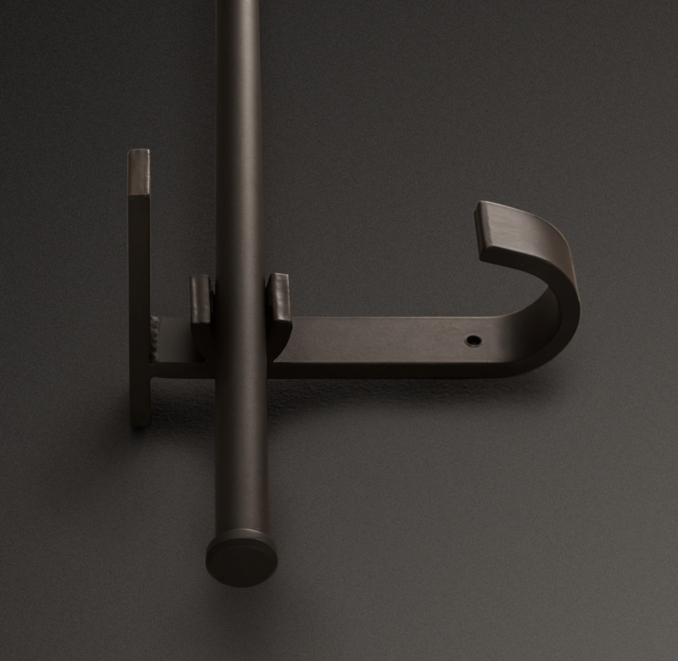 Industrial Vintage DoubleRod Conversion Kit Bronze