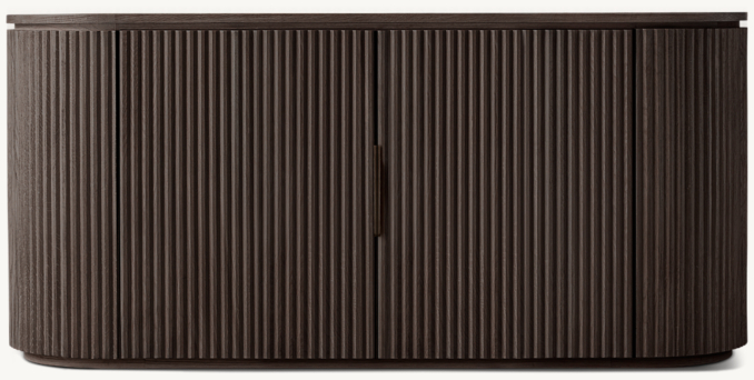 Front view of Byron Double-Door Media Console 