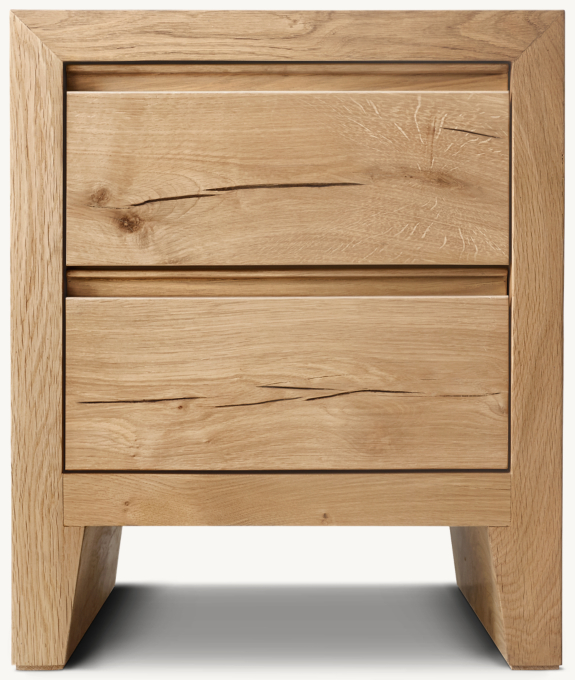 20&#34; nightstand shown in Light Oak.